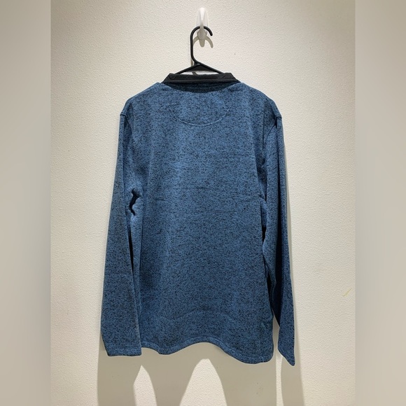 Wrangler Men's 1/4 Zip Pullover Sweater Blue Knit Size M NWT - Picture 3 of 9